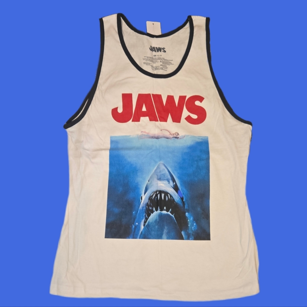 JAWS Tank Top NWT, Size Small, Ringer Tee